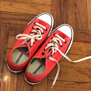 Converse chuck taylor all stars size 8 red/orange